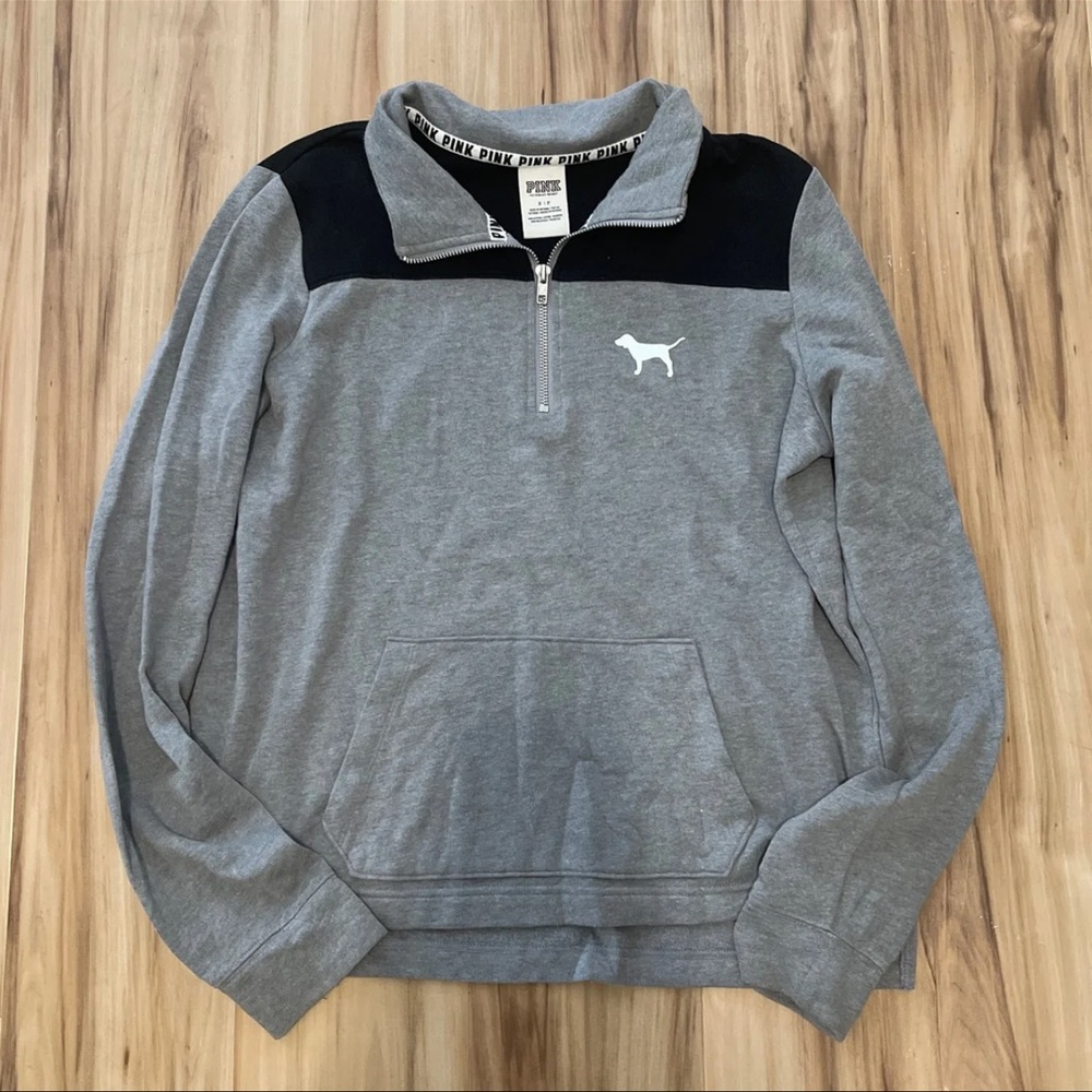 victoria secret PINK quarter zip up